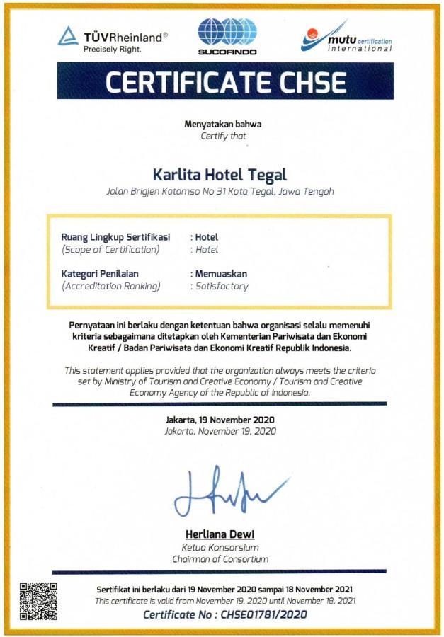 Karlita Hotel Tegal Екстер'єр фото